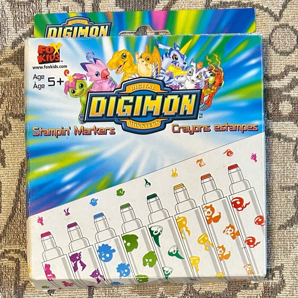 4/$20 Vintage Digimon Stampin’ Markers Stamping Set